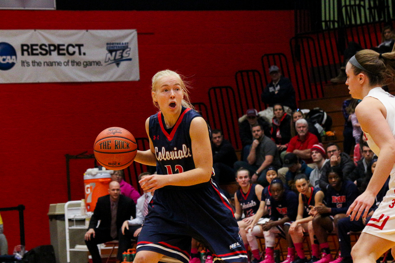 Robert Morris womens basketball suffered their first conference loss to Saint Francis when they visited the Red Flash in Loretto on Saturday Photo credit: Gregory Sutton