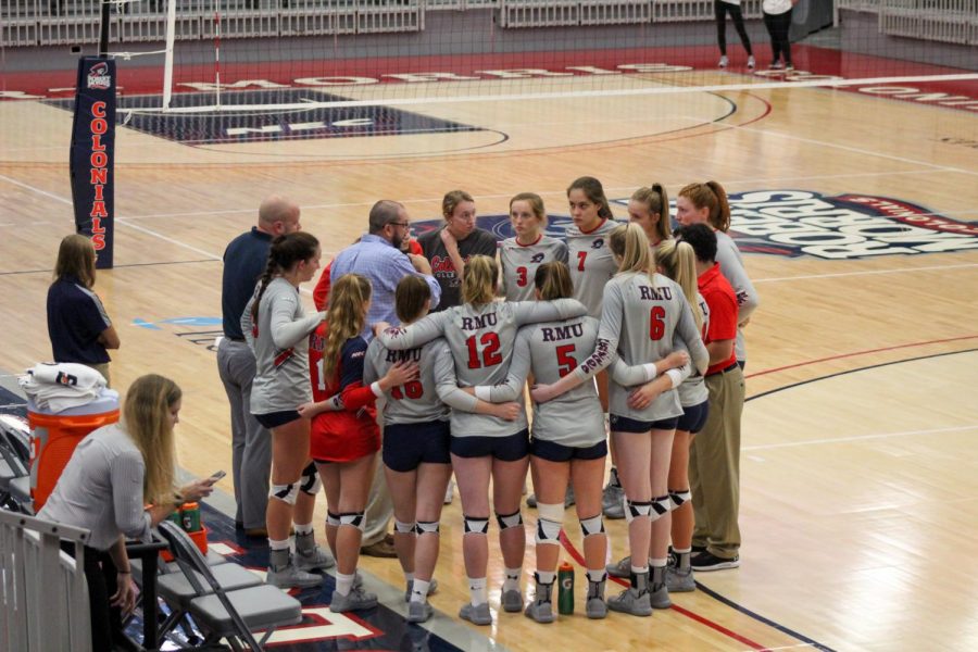 RMU volleyball will be back in action next week. Photo Credit: Colonial Sports Network