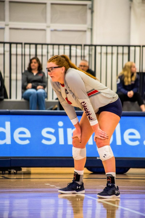 Star volleyball middle-blocker Emma Granger will return for another season of eligibility. Photo Credit: David Auth