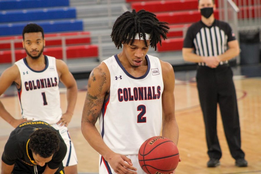 Kahliel Spear should be a huge part of the 2021-22 team-- and Ethan Morrison breaks down why this years team is the best in RMU history. Photo Credit: Tyler Gallo/Colonial Sports Network
