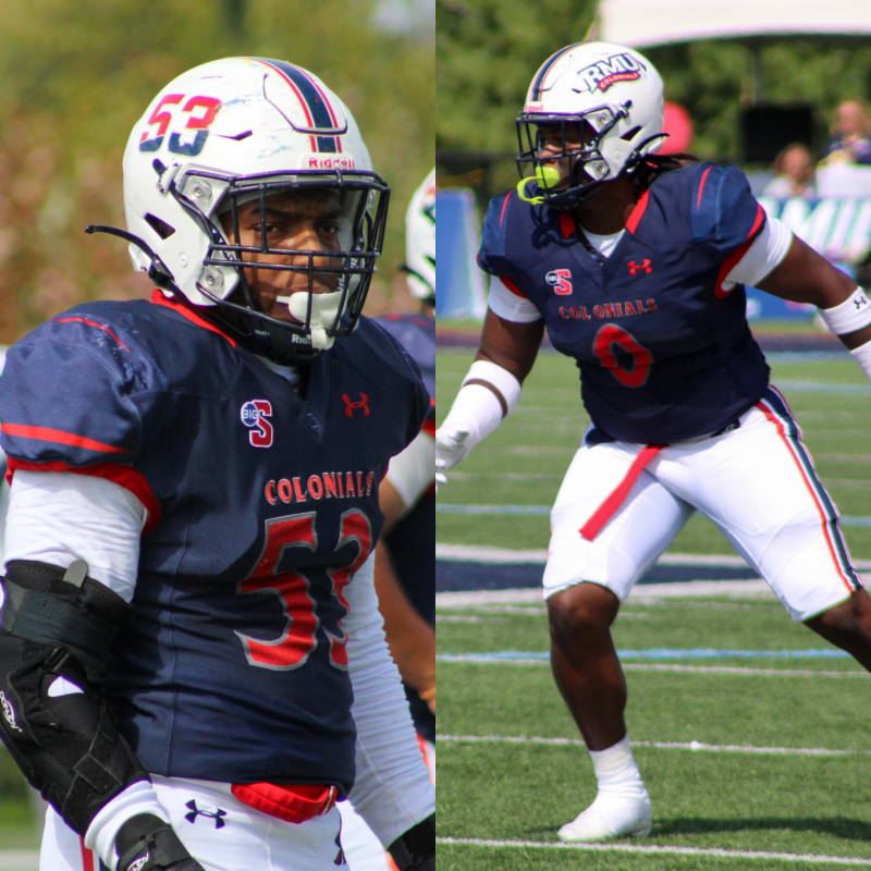 Jamar+Shegog+%28left%29+and+Ricardo+Watson+%28right%29+were+named+to+the+All-Big+South+Second+Team.+Photo+credit%3A+Tyler+Gallo