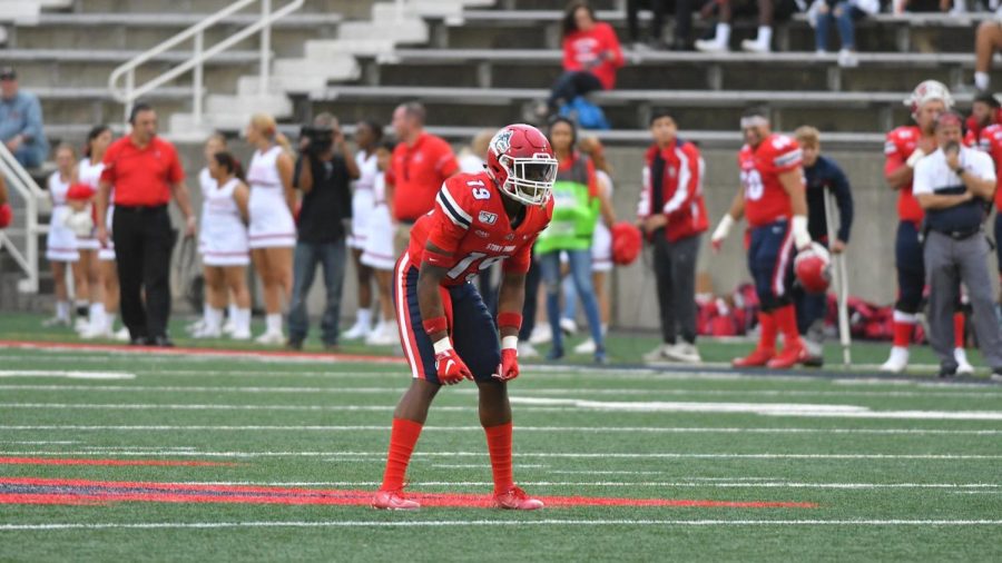 Gregory Young II takes the field at Stony Brook. Photo Credit: Stony Brook Athletics