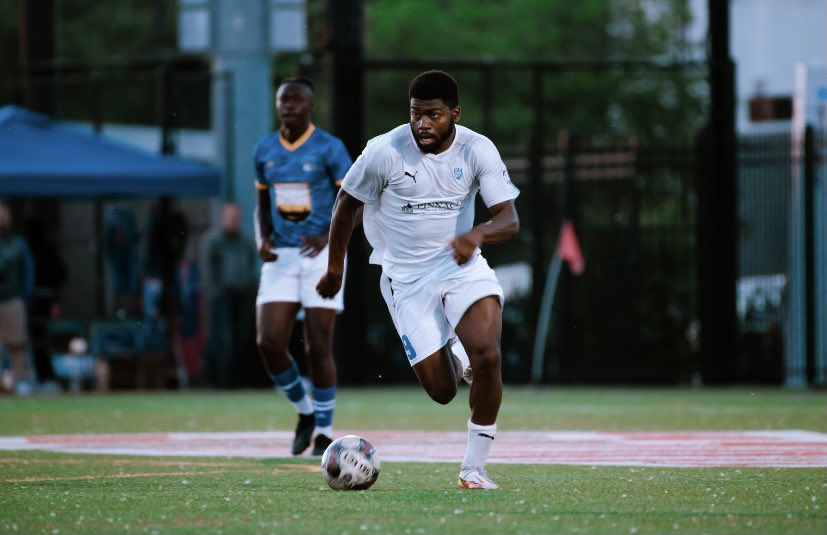 Bryan Akongo (above) was among five players who played on the local Pittsburgh Hotspurs First Team, scoring eight goals in the NPSL