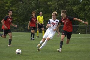 Chase Gilley (7) scored his fourth goal in two games, scoring the lone goal in the 1-0 win vs Saint Francis 