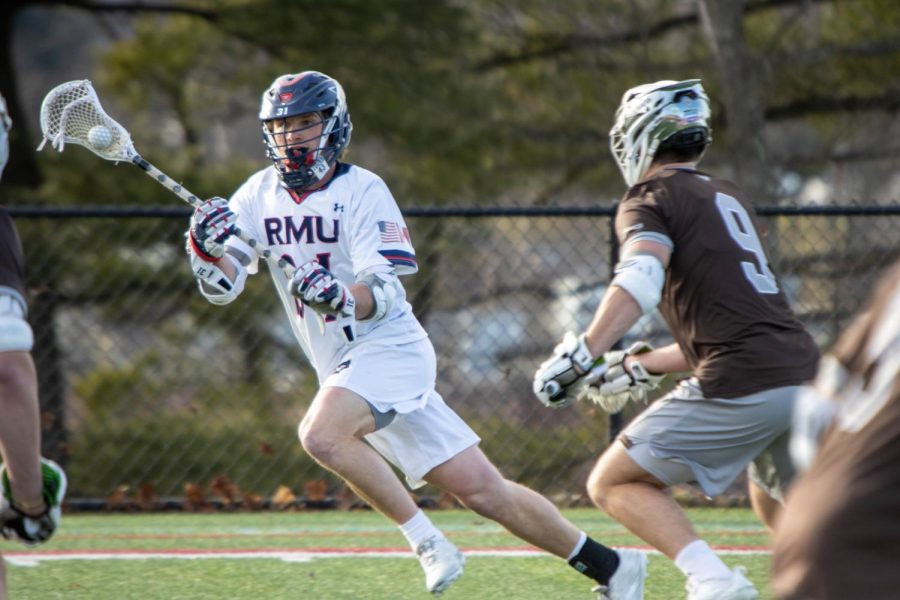 The+Colonials+defaeted+the+St.+Bonaventure+Bonnies+15-6+in+their+home+opener+Tuesday