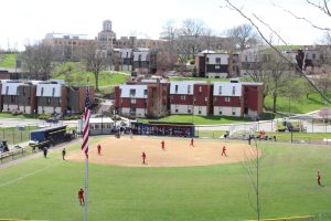 The North Athletic Complex from center field.