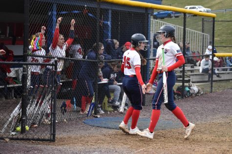 Robert Morris won both games of the doubleheader over Kent State Photo credit: Cam Wickline