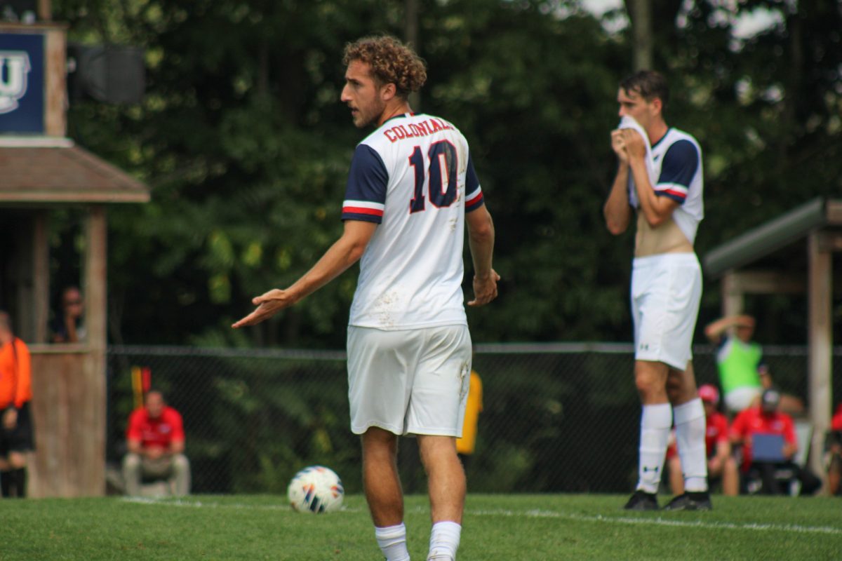 Despite outshooting Niagara 20-6, the Colonials settle for a 1-1 draw