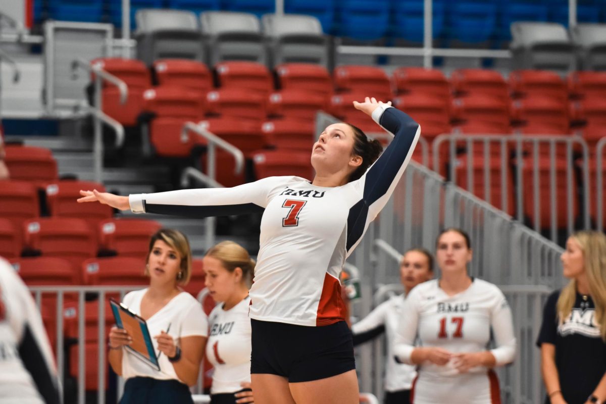 The Colonials dropped their conference opener against Wright State three sets to one.