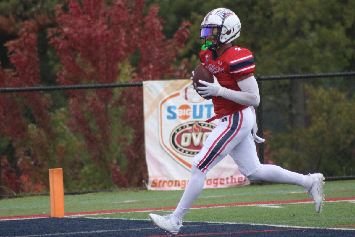The Colonials blew it open early with four touchdowns in four drives in the first quarter