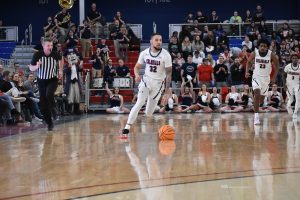 Corbins Career Game Pushes Colonials Past Old NEC Rival FDU