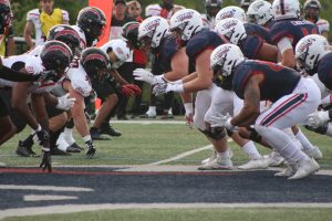 Robert Morris was a founding conference member as a football affiliate in 1996 before moving to the Horizon League in 2020 as a full-time member and the Big South Conference, now renamed Big South-OVC Football Association, as a football member. 