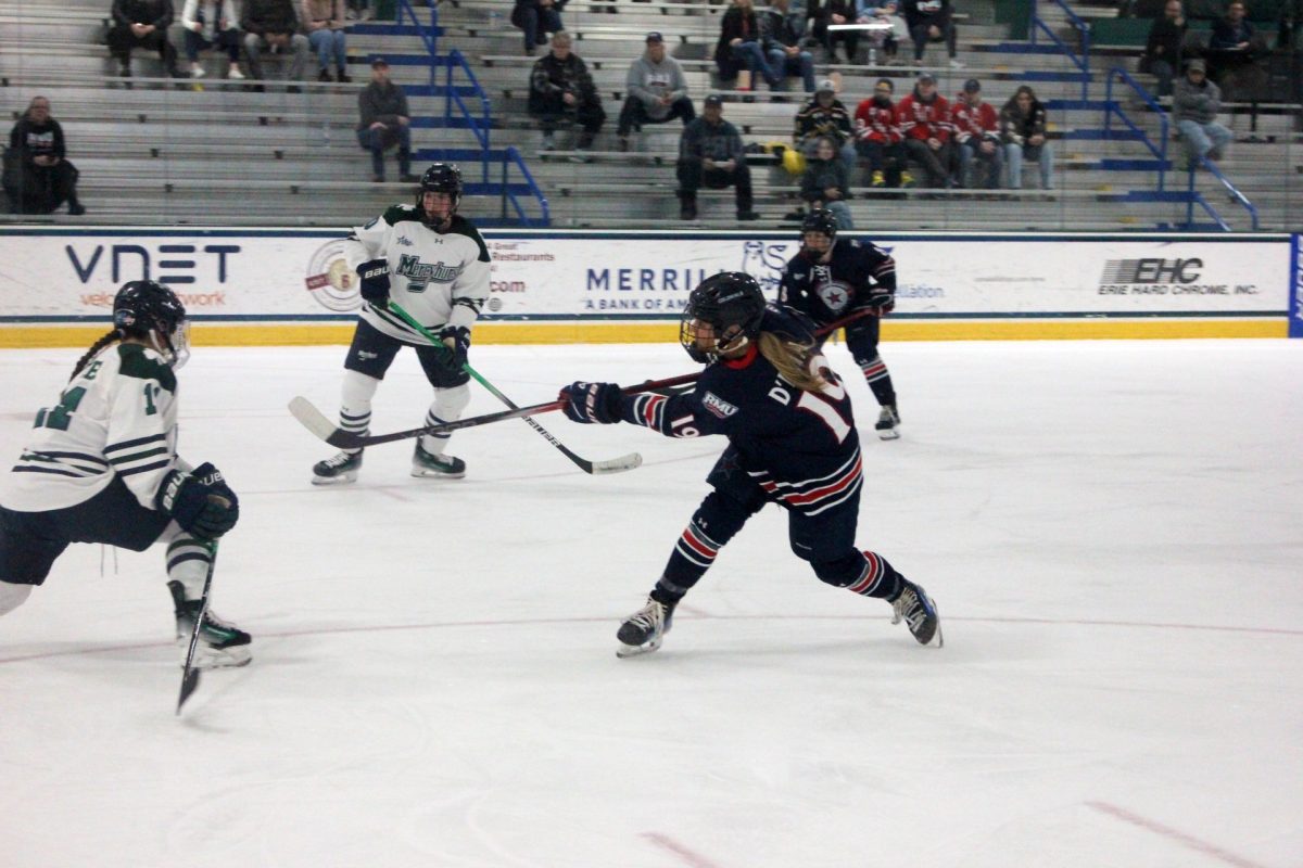 The Colonials will face Mercyhurst tomorrow in Game 3 in Erie following a 5-2 loss Saturday Photo credit: Michael Deemer