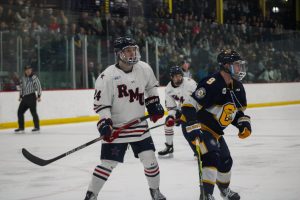 The Colonials fell to the Golden Griffins in overtime Saturday afternoon 